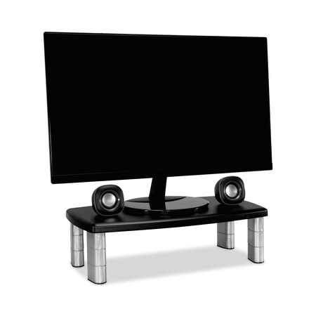 3M Extra-Wide Adjustable Monitor Stand, 20 x 12 x 1 to 5 7/8, Black MS90B